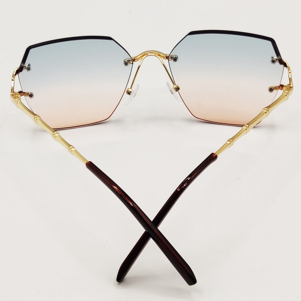 Lunettes de Soleil CV2596 Vertes et Oranges
