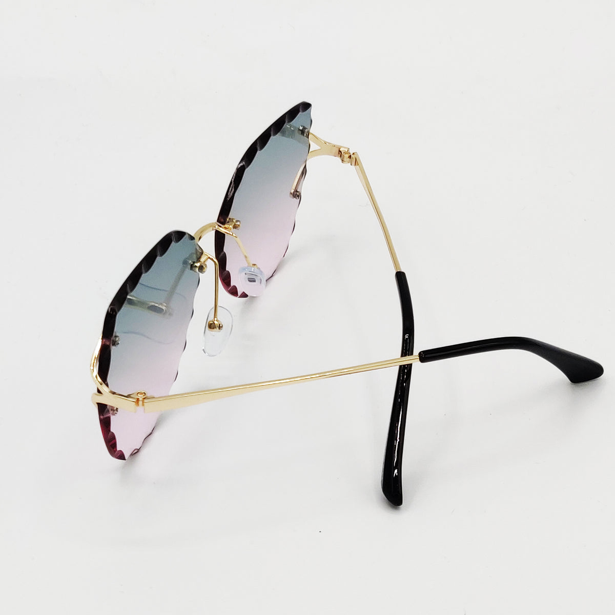 Lunettes de Soleil CV2514 Vertes et Roses