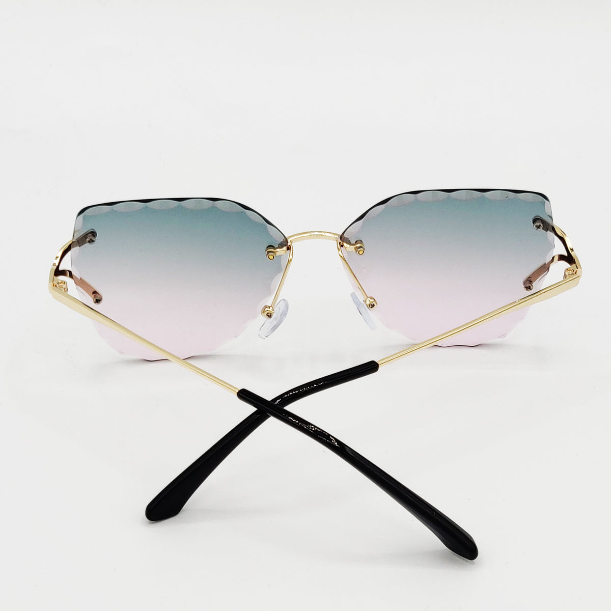 Lunettes de Soleil CV2514 Vertes et Roses