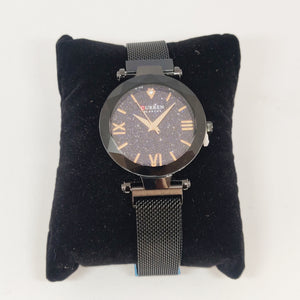Montre Curren C9063L Noire (Cadran en forme de diamant)