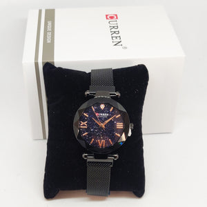 Montre Curren C9063L Noire (Cadran en forme de diamant)