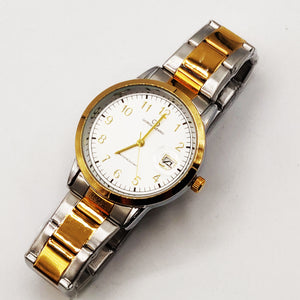 Montre EU6225 Fond Blanc Bracelet Argenté et Doré
