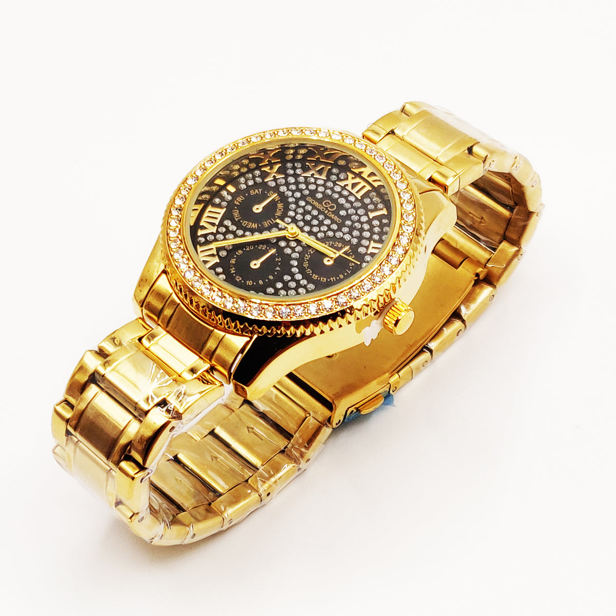 Montre Giorgio & Dario 6351 Fond Noir Cristaux