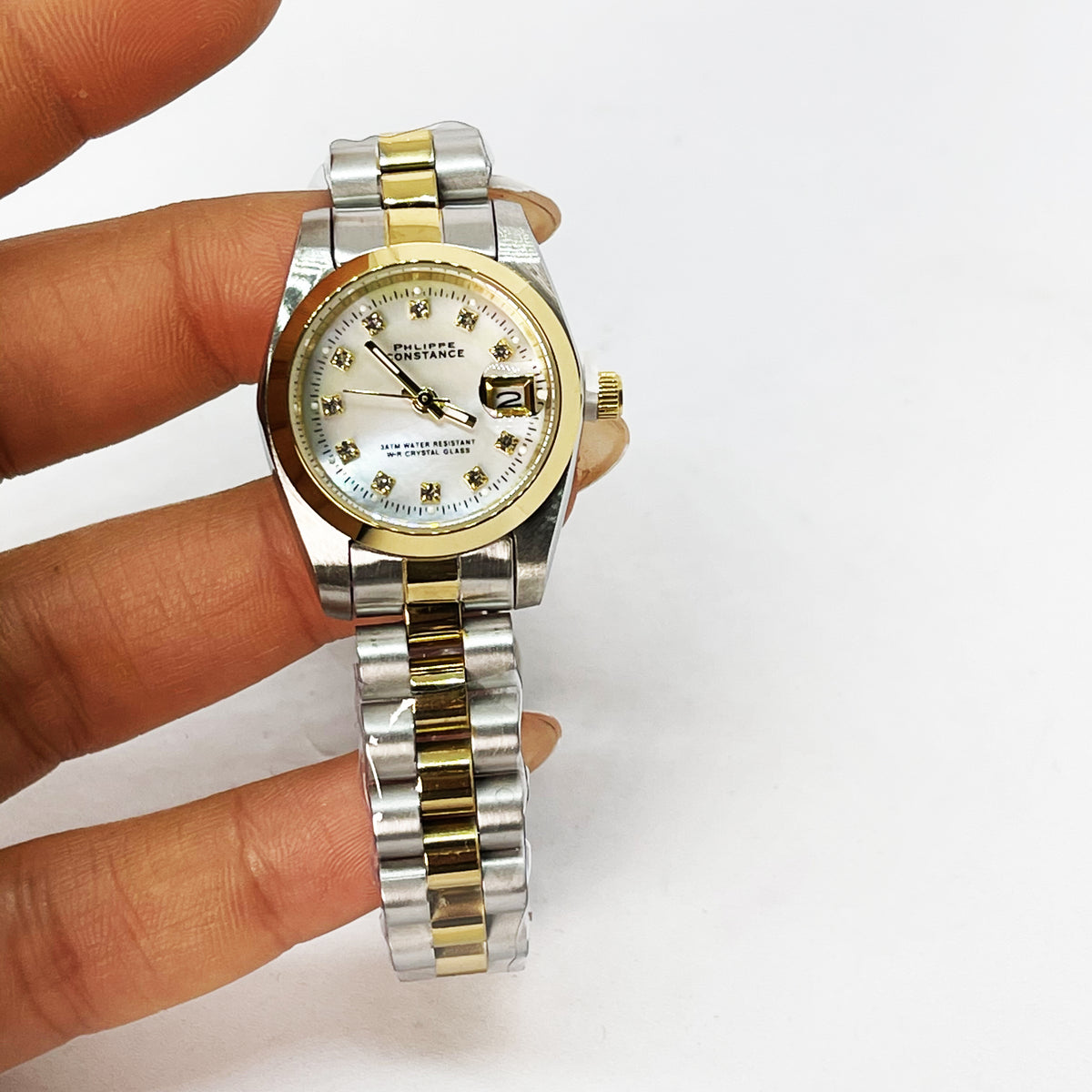 Montre Philippe Constance PH82005S Fond Blanc Nacré